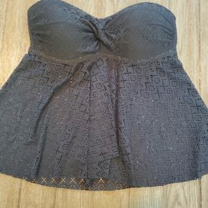 strapless tankini bathing suit top